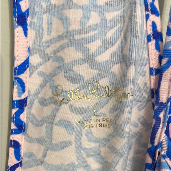 Lilly Pulitzer Billie Top in High Tides Good Vibes Size Large - Picture 2 of 3